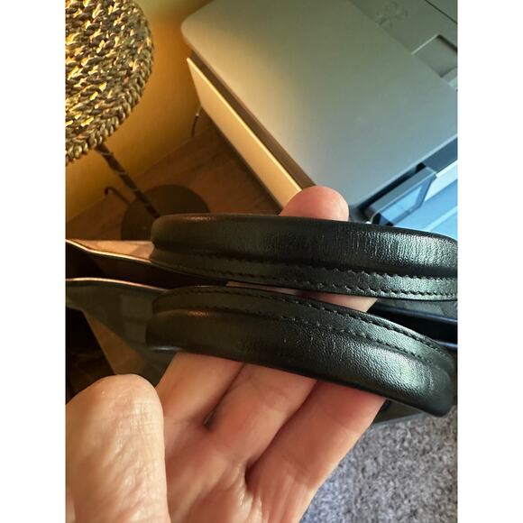 RARE BALLY GREEN W/ STRIPE TOTE W/LEATHER & SILVER HARDWARE/ CLOCHETTE - Picture 10 of 14